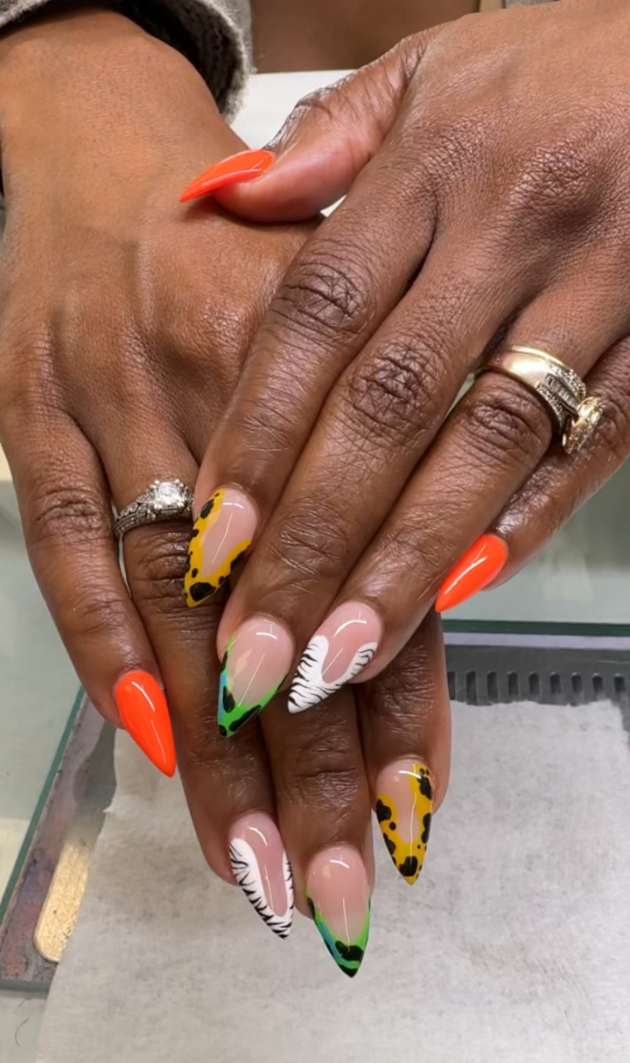 Diamonds N The Rough Nail Salon nail work in Atlanta, Georgia
